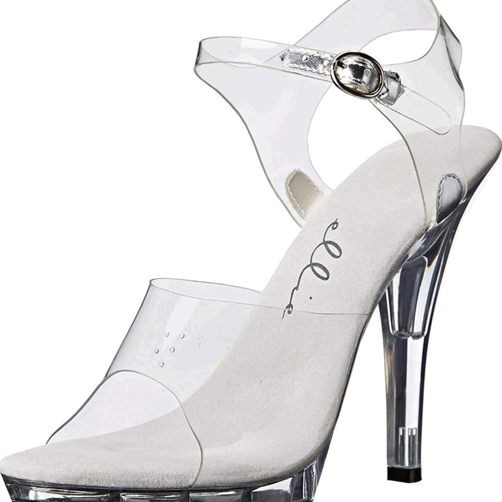 Ellie Transparent Strap Heels - Picture 3 of 3